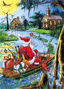 Louisiana Cajun Christmas Cards